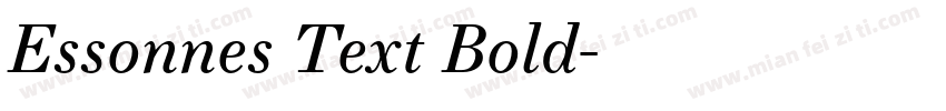 Essonnes Text Bold字体转换